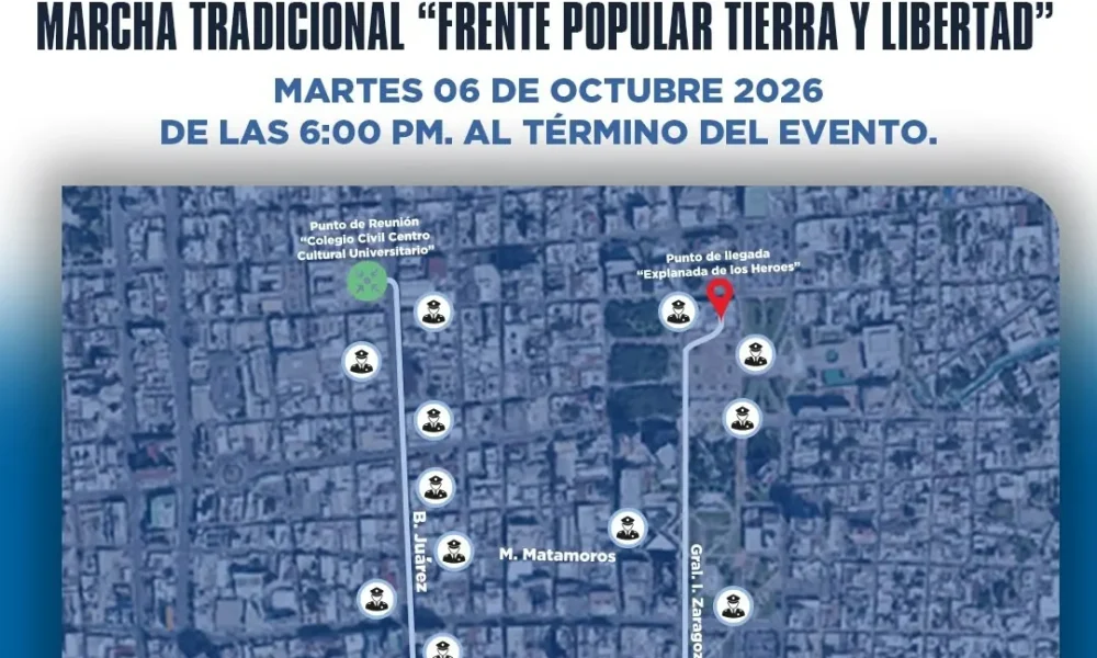 Las autoridades señalaron que los cierres serán temporales y se irán levantando conforme avance la marcha, por lo que las afectaciones a la circulación dependerán del desplazamiento de los manifestantes.