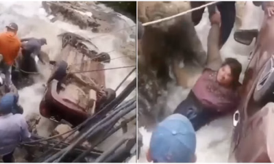 Las imágenes del rescate se viralizaron y usuarios destacaron la solidaridad y valentía de quienes participaron en las maniobras