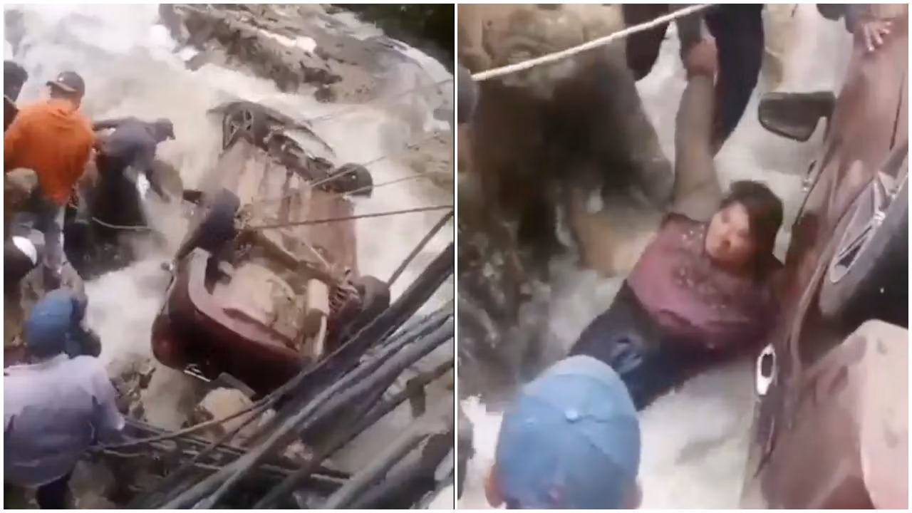 Las imágenes del rescate se viralizaron y usuarios destacaron la solidaridad y valentía de quienes participaron en las maniobras