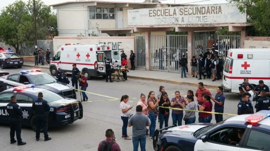 En el lugar también fue atendido un estudiante, quien habría sido localizado en la zona de los baños con lesiones en el rostro, la cabeza y uno de los brazos