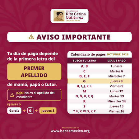 El monto base es de mil 900 pesos bimestrales por familia con al menos un estudiante de secundaria pública inscrito