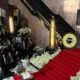 Durante el homenaje se escuchó música tradicional michoacana, en referencia a las raíces del exgobernador de Michoacán