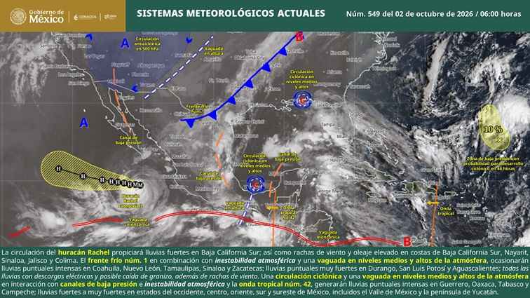 El aviso meteorológico permanecerá vigente hasta el lunes 5 de octubre, con acumulados superiores a 75 milímetros principalmente en las regiones Norte, Oriente, Citrícola y Metropolitana.