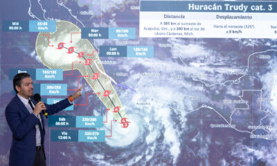 El SMN también alertó sobre lluvias intensas y torrenciales por la combinación de la humedad proveniente del Pacífico y el frente frío número 2