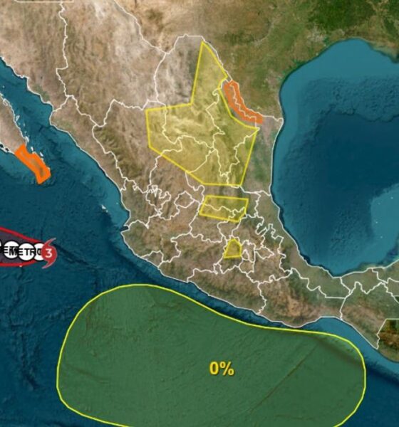 Las bandas nubosas del huracán ya generan lluvias puntuales intensas de entre 75 y 150 milímetros en el sur de Baja California Sur y las zonas centro y sur de Sinaloa.